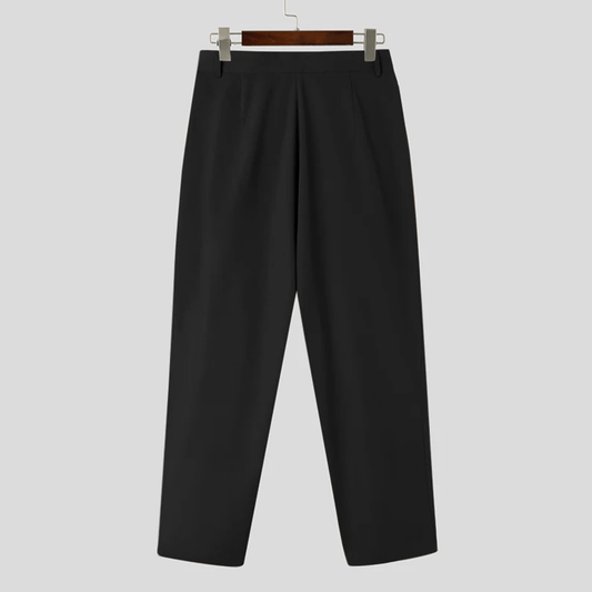 Classic Pleated Trousers for Men Tailored Fit Pants - Harren Cole