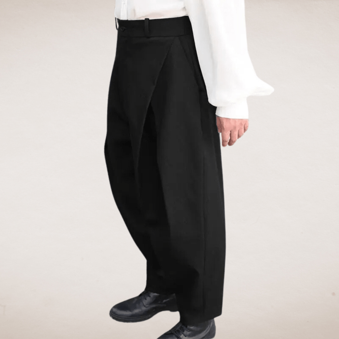 Classic Pleated Trousers for Men Tailored Fit Pants - Harren Cole