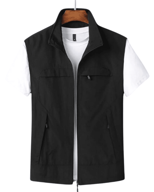 Longline Open Front Ribbed Trim Cardigan - Harren Cole