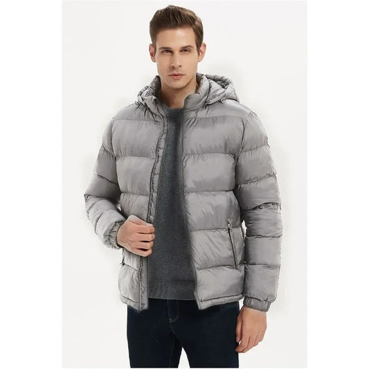 Men's Padded Hooded Jacket Winter Coat