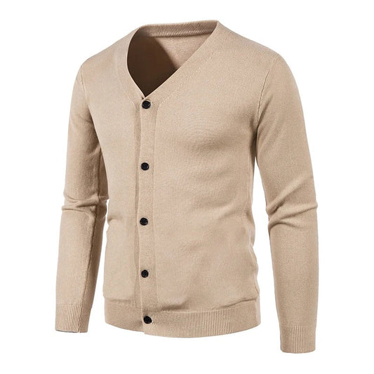 Classic Men's Wool Blend Cardigan Sweater