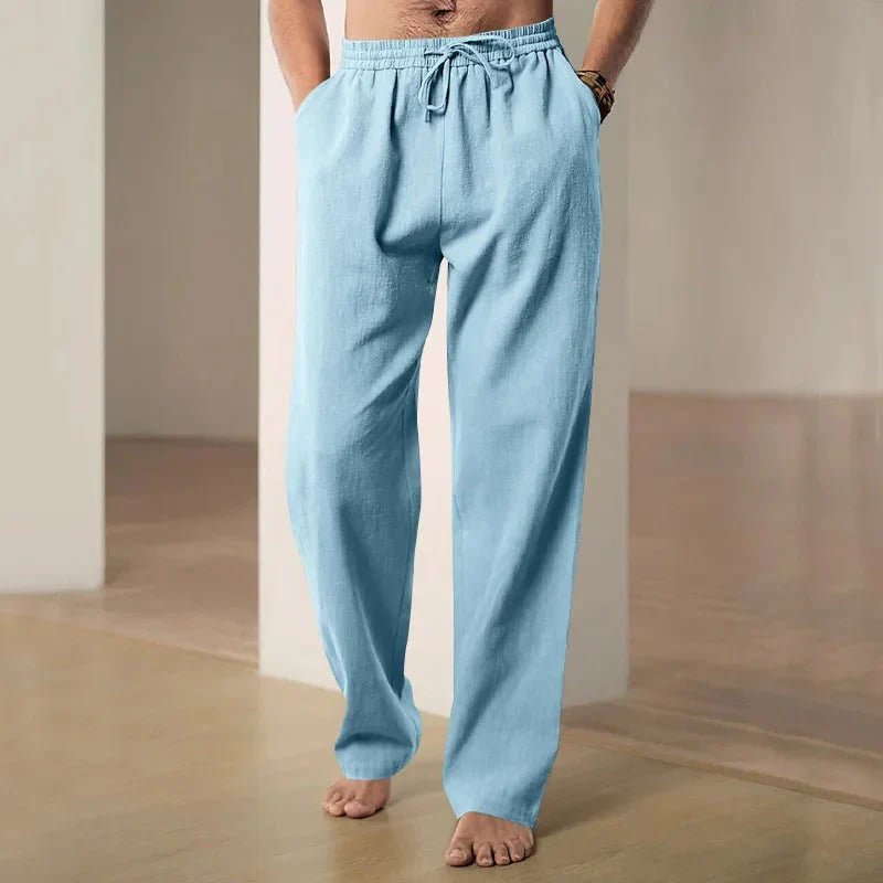 Airy Loose Fit Linen Pants - Harren Cole
