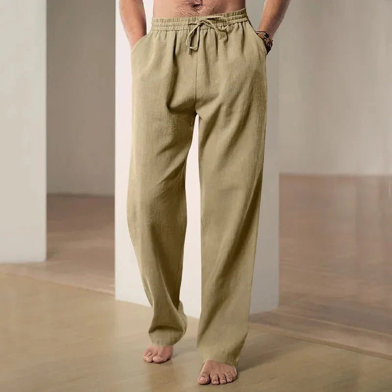 Airy Loose Fit Linen Pants - Harren Cole