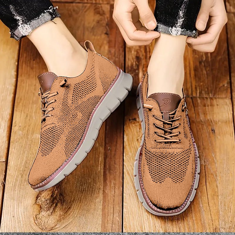 Brown Urban Comfort Sneakers for Men - Harren Cole