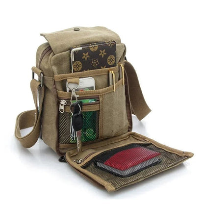 Canvas Vertical Sling Bag - Harren Cole