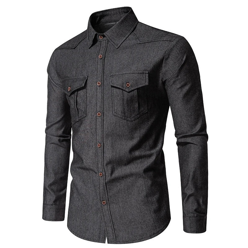 Classic Denim Shirt for Men - Harren Cole