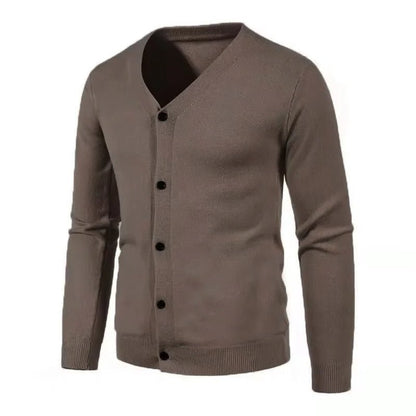 Classic Men's Wool Blend Cardigan Sweater - Harren Cole