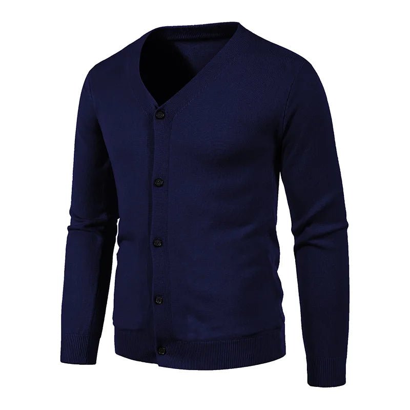 Classic Men's Wool Blend Cardigan Sweater - Harren Cole