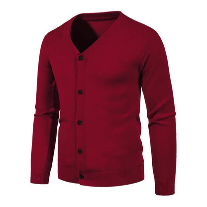 Classic Men's Wool Blend Cardigan Sweater - Harren Cole