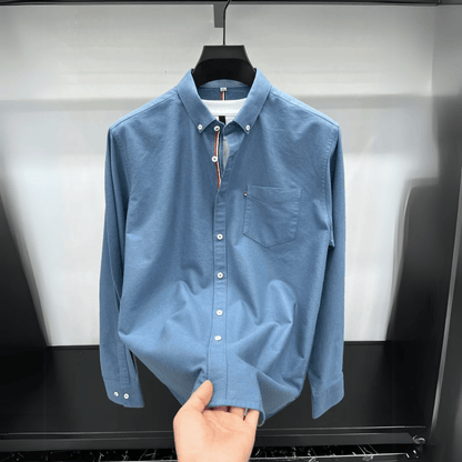 Classic Oxford Shirt with Accent Stripes - Harren Cole