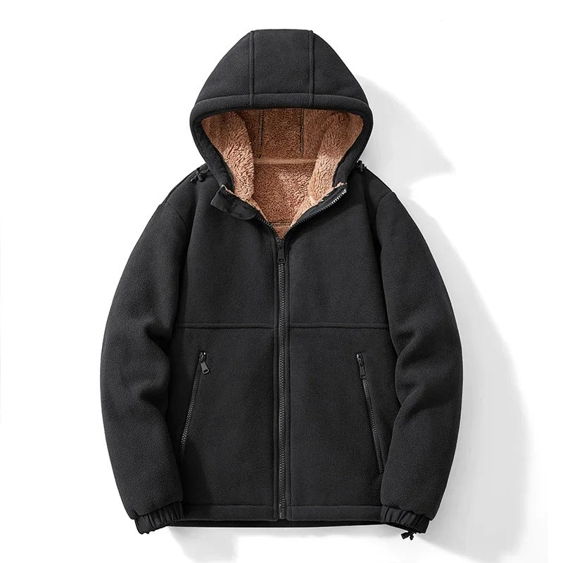 Fleece - Lined Hoodie Jacket - Harren Cole
