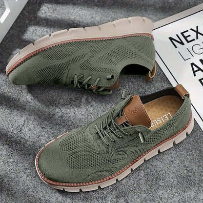 Green Urban Comfort Sneakers for Men - Harren Cole