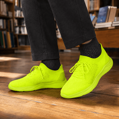 Knit Sneakers Open Knit Lace Up Low Profile - Harren Cole