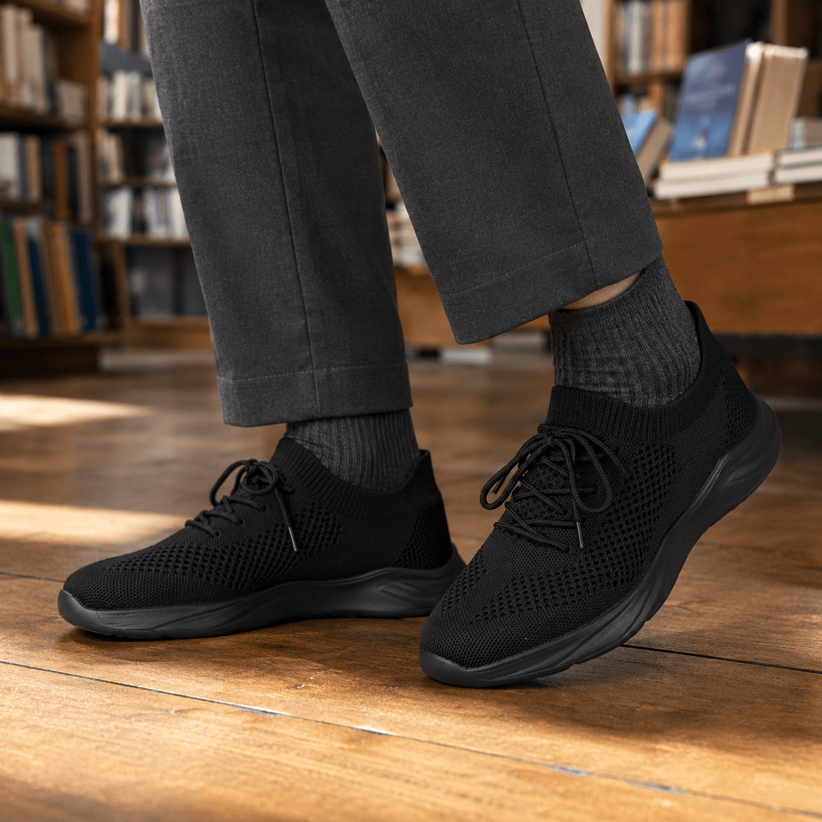 Knit Sneakers Open Knit Lace Up Low Profile - Harren Cole