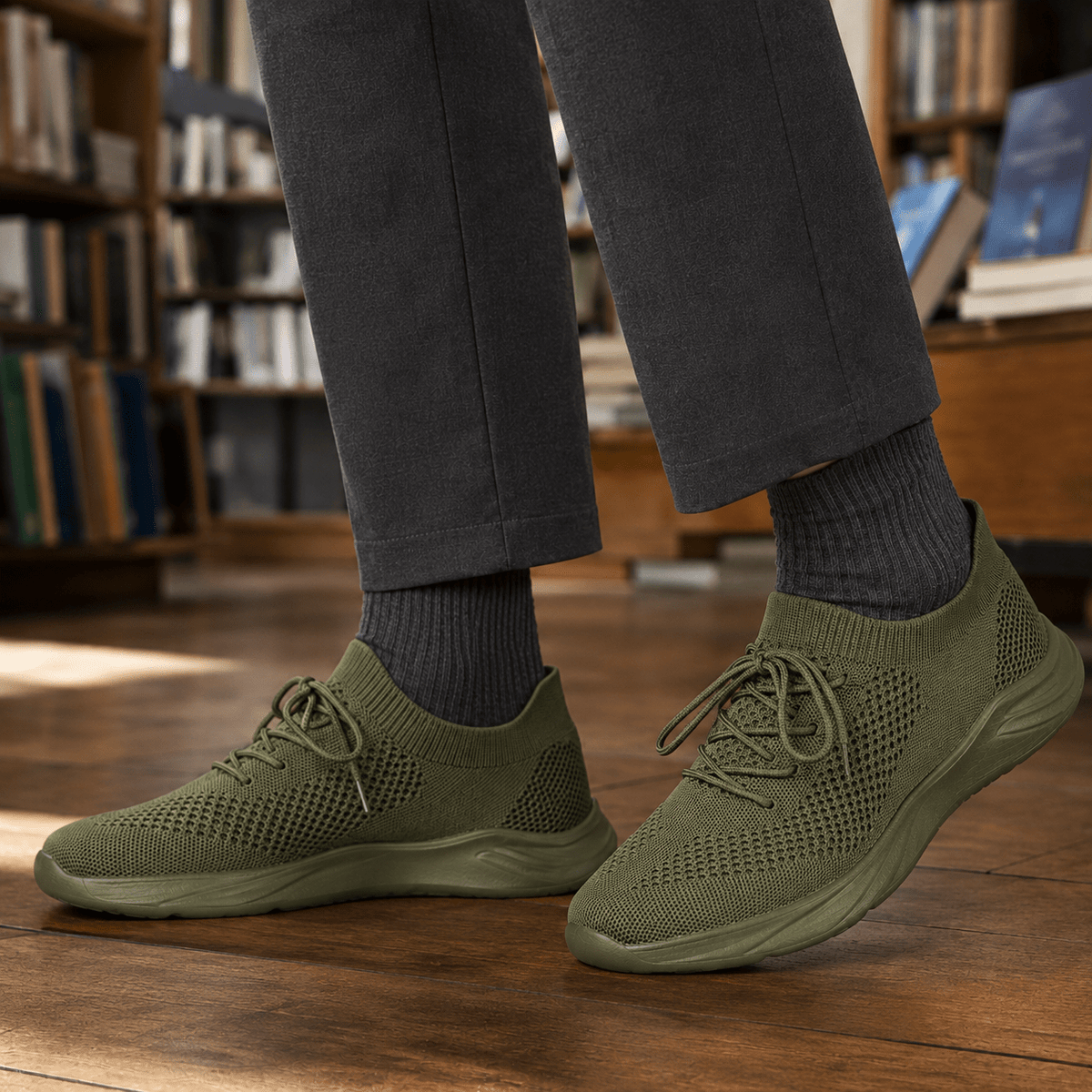 Knit Sneakers Open Knit Lace Up Low Profile - Harren Cole