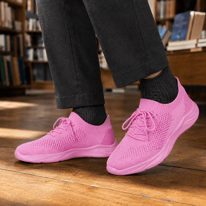 Knit Sneakers Open Knit Lace Up Low Profile - Harren Cole
