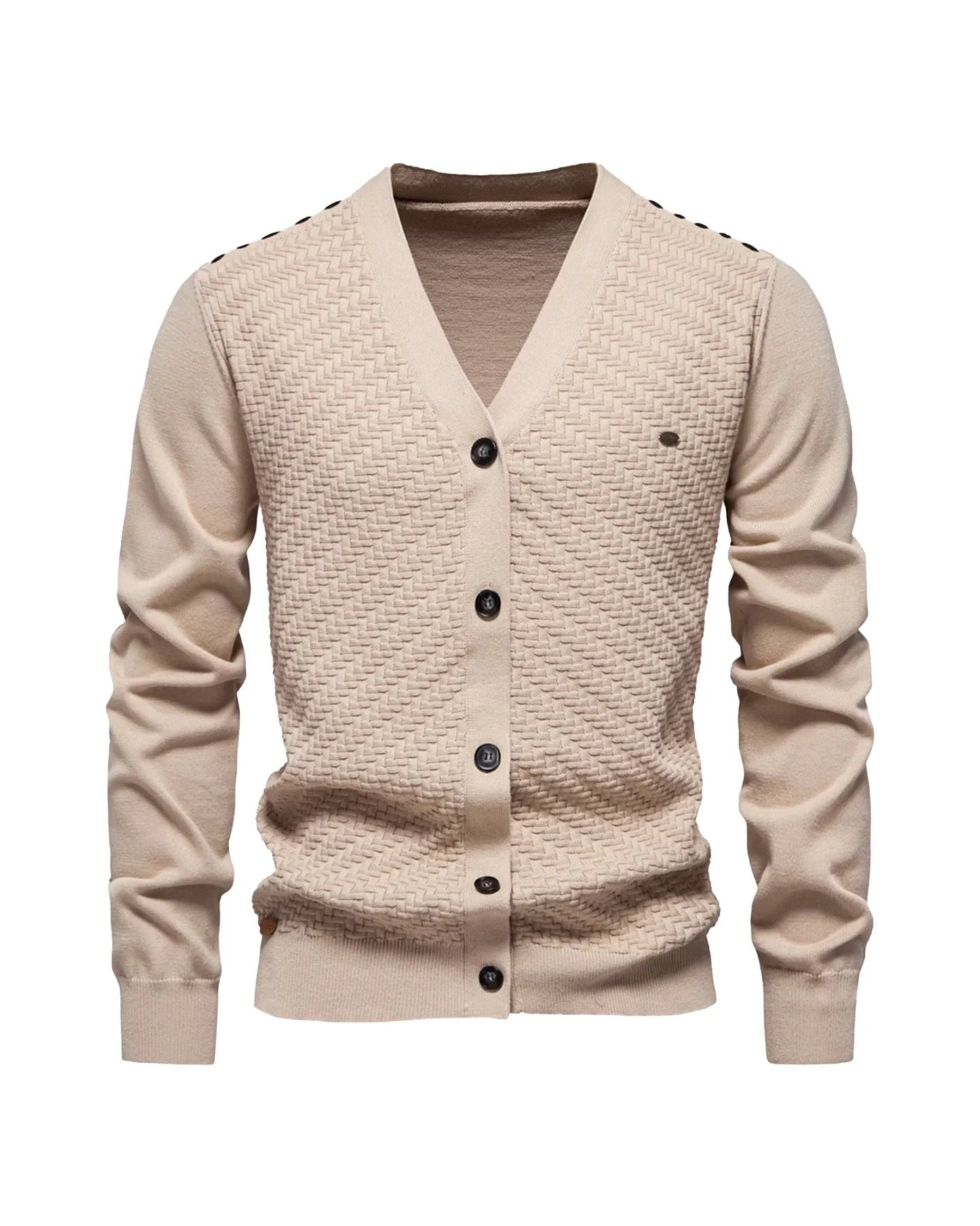 Knitted Button - Up Cardigan Sweater - Harren Cole