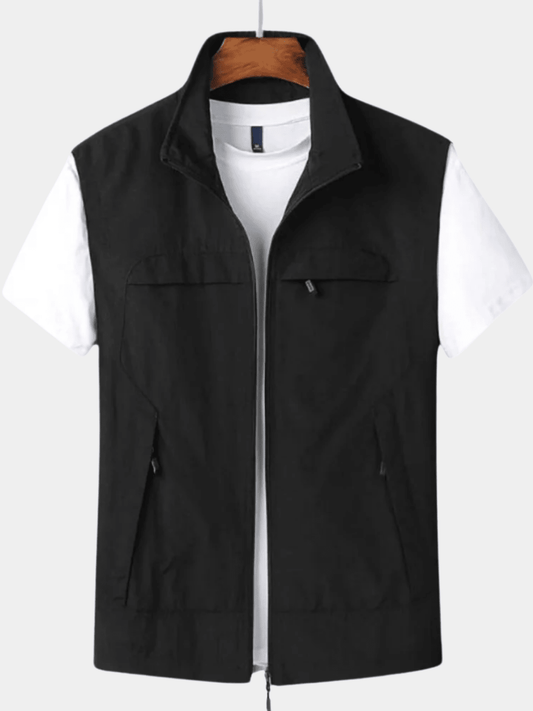 Longline Open Front Ribbed Trim Cardigan - Harren Cole