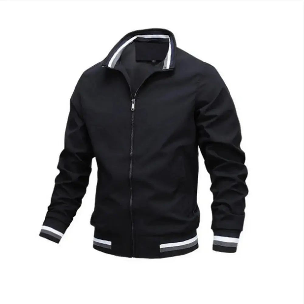 Men Lightweight Waterproof Bomber Windbreaker Jacket White - Harren Cole