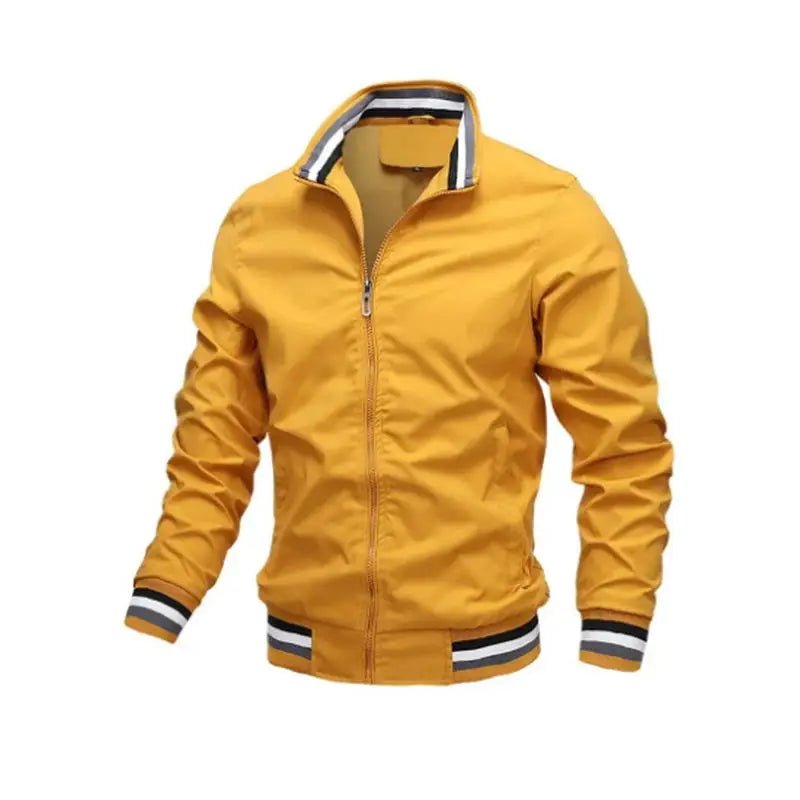 Men Lightweight Waterproof Bomber Windbreaker Jacket White - Harren Cole