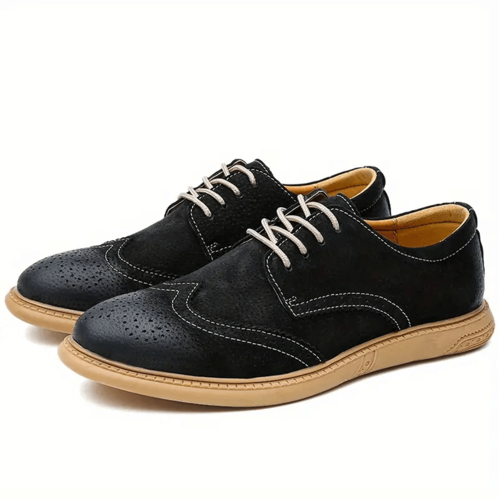 Men's Breathable Oxford Lace - Up Casual and Business Shoes - Harren Cole