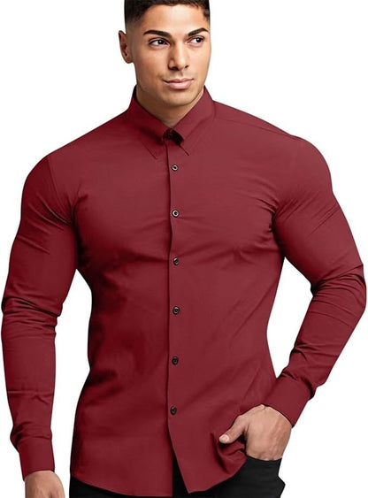 Men’s Business Shirt with Button Placket - Harren Cole