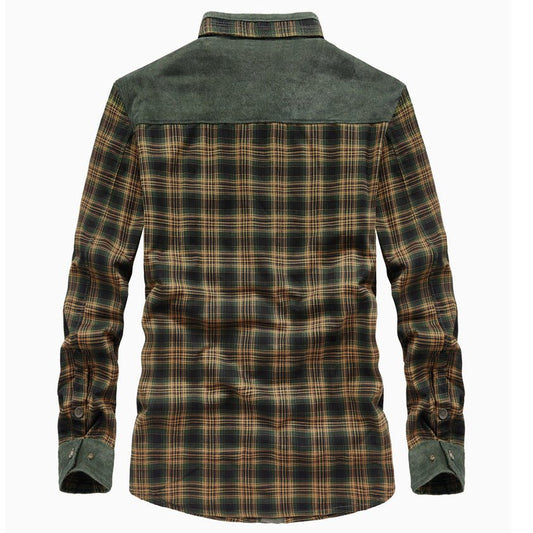 Men's Checked Shirt with Sherpa Lining - Harren Cole