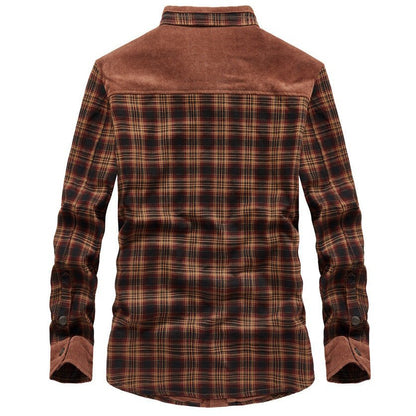 Men's Checked Shirt with Sherpa Lining - Harren Cole