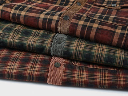 Men's Checked Shirt with Sherpa Lining - Harren Cole