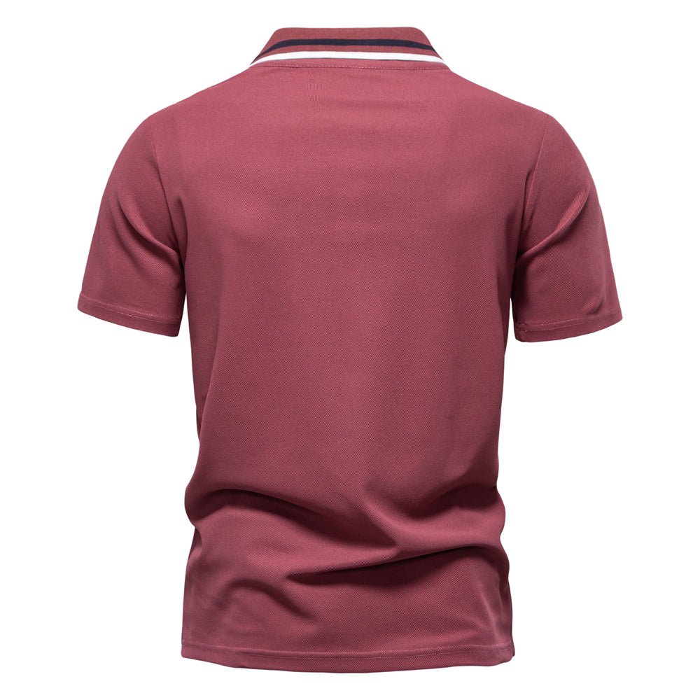 Men's Classic Polo Shirt with Chest Pocket - Harren Cole