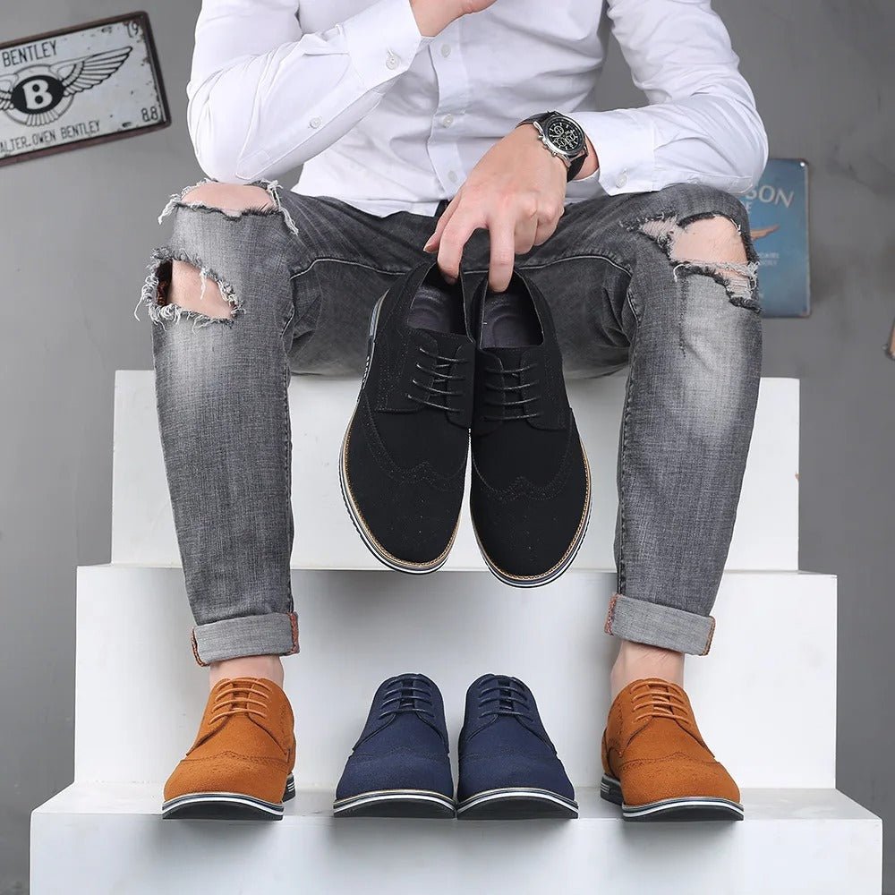 Men's Flyknit Derby Shoes Breathable Comfortable - Harren Cole