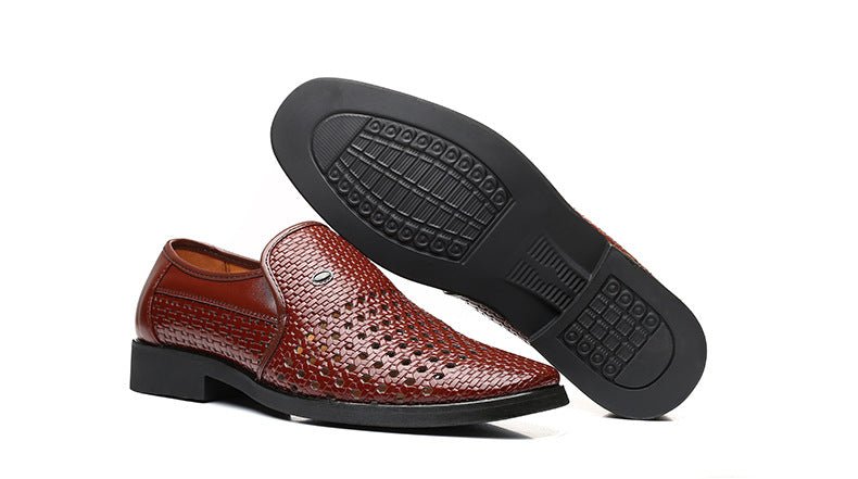 Men's Genuine Leather Business Dress Shoes - Harren Cole