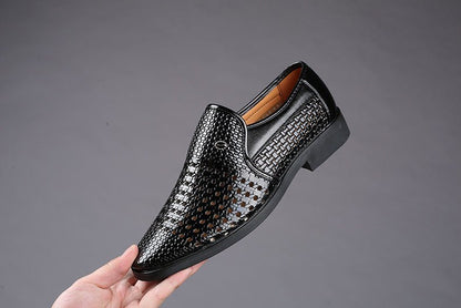 Men's Genuine Leather Business Dress Shoes - Harren Cole