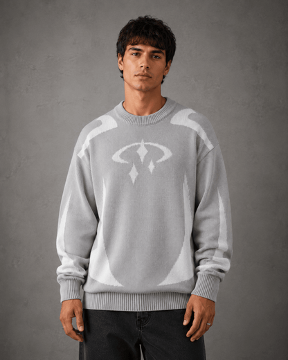 Men's Graphic Knit Crew Neck Sweater - Harren Cole