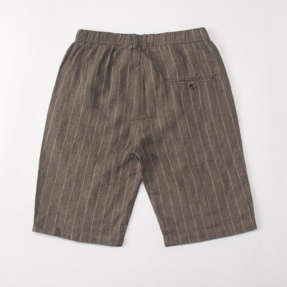 Men's High Waist Linen Shorts - Harren Cole