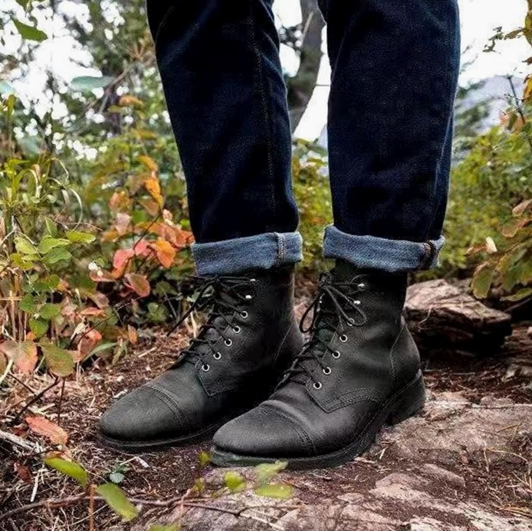 Men's Insulated Lace Up Ankle Boots - Harren Cole