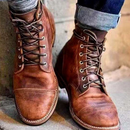 Men's Insulated Lace Up Ankle Boots - Harren Cole