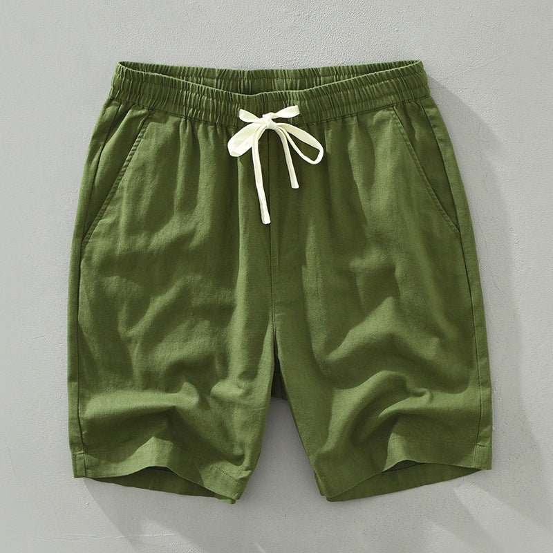 Men's Linen Islander Shorts Casual Summer Beachwear - Harren Cole