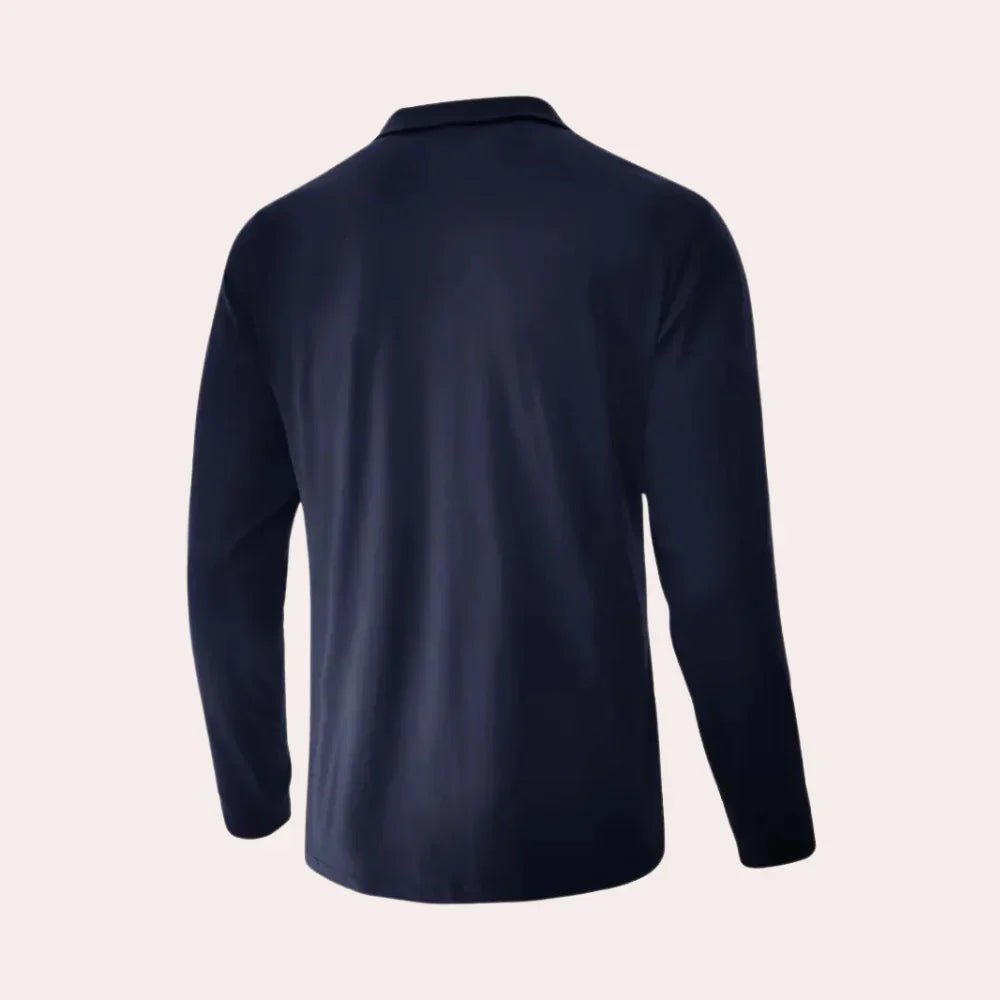 Men's Long Sleeve Classic Polo Shirt - Harren Cole
