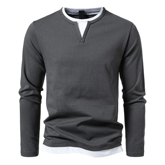 Men's Slim Fit Long Sleeve Casual Shirt - Harren Cole