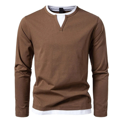 Men's Slim Fit Long Sleeve Casual Shirt - Harren Cole