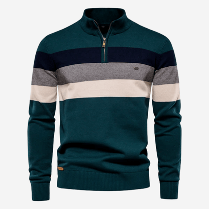 Men's Striped Knit Sweater - Harren Cole