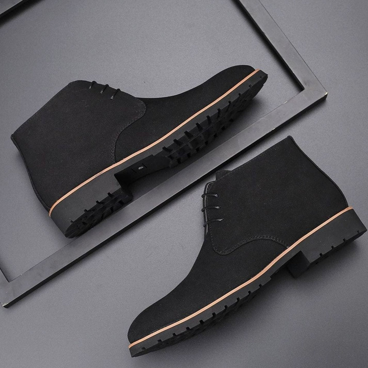 Men's Suede Chukka Ankle Boots - Harren Cole