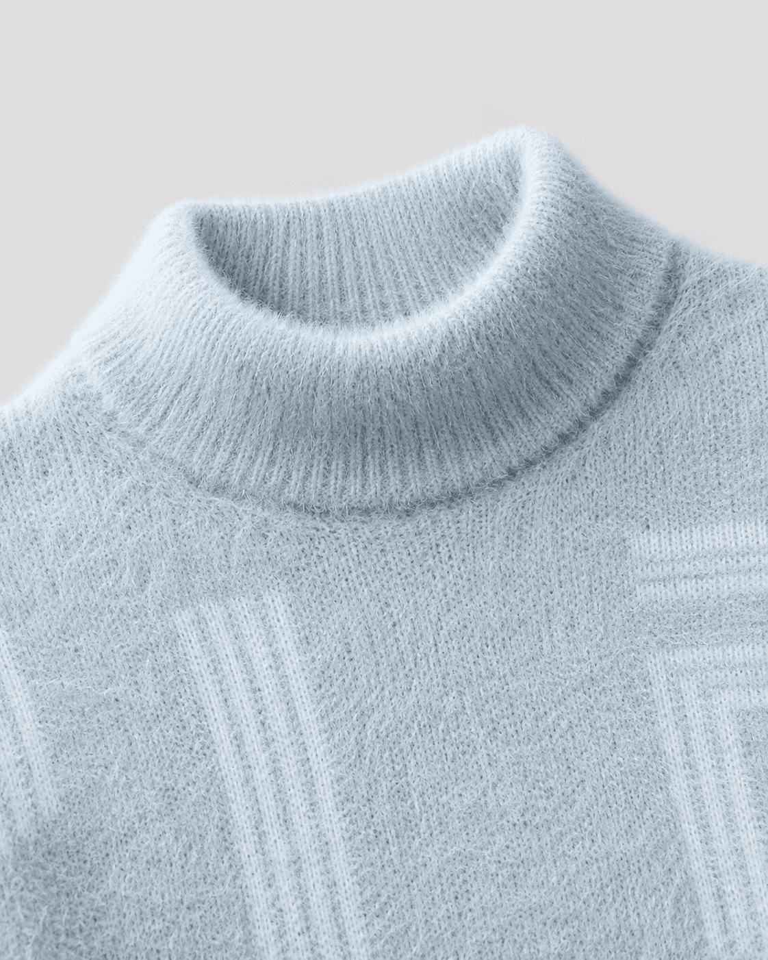 Men's Textured Knit Funnel Neck Sweater Relaxed Fit - Harren Cole