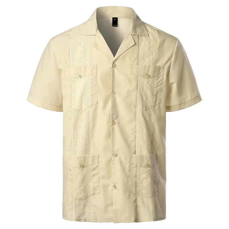 Men’s Vintage - Inspired Short - Sleeve Shirt - Harren Cole