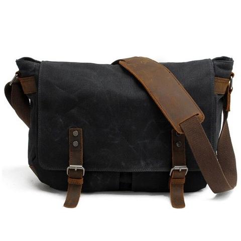Men's Vintage Leather Crossbody Bag - Harren Cole