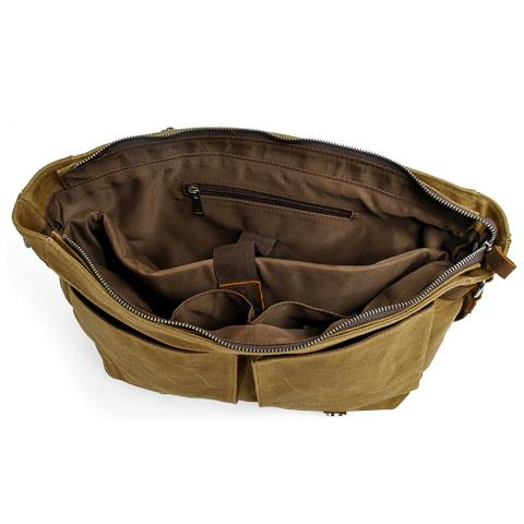 Men's Vintage Leather Crossbody Bag - Harren Cole