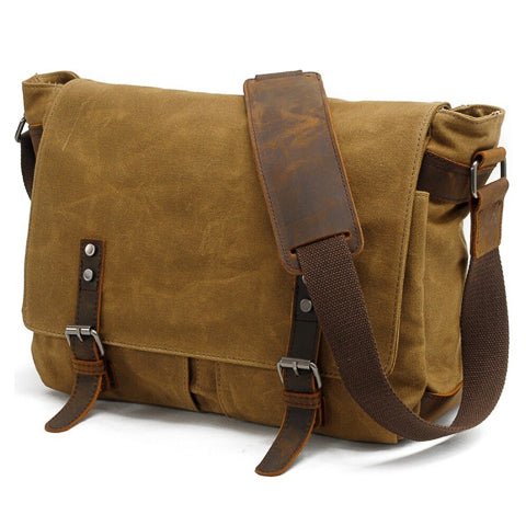 Men's Vintage Leather Crossbody Bag - Harren Cole