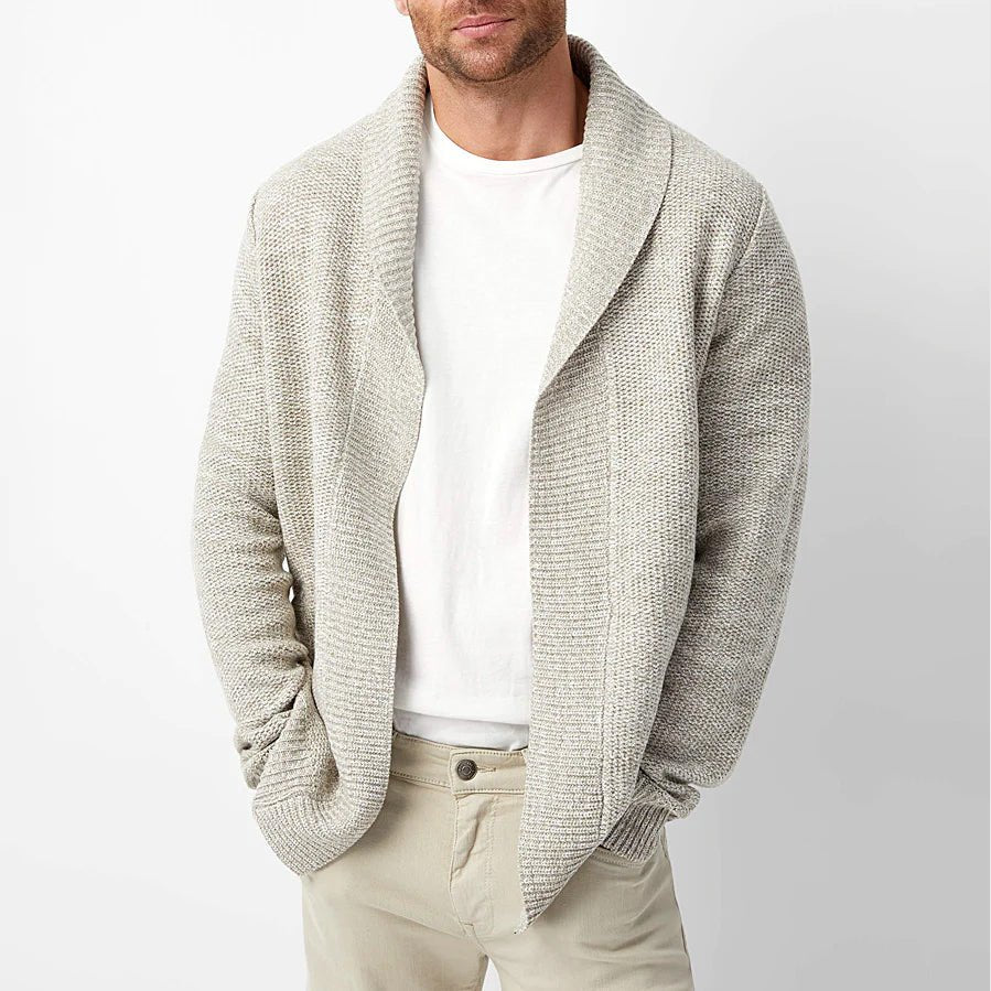 Men's Wool Knit Cardigan Sweater - Harren Cole