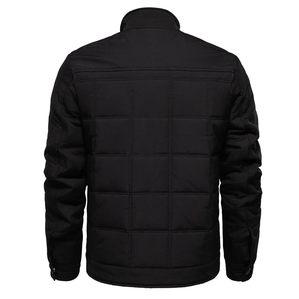 Padded Winter Jacket with Stand - Up Collar for Men - Harren Cole